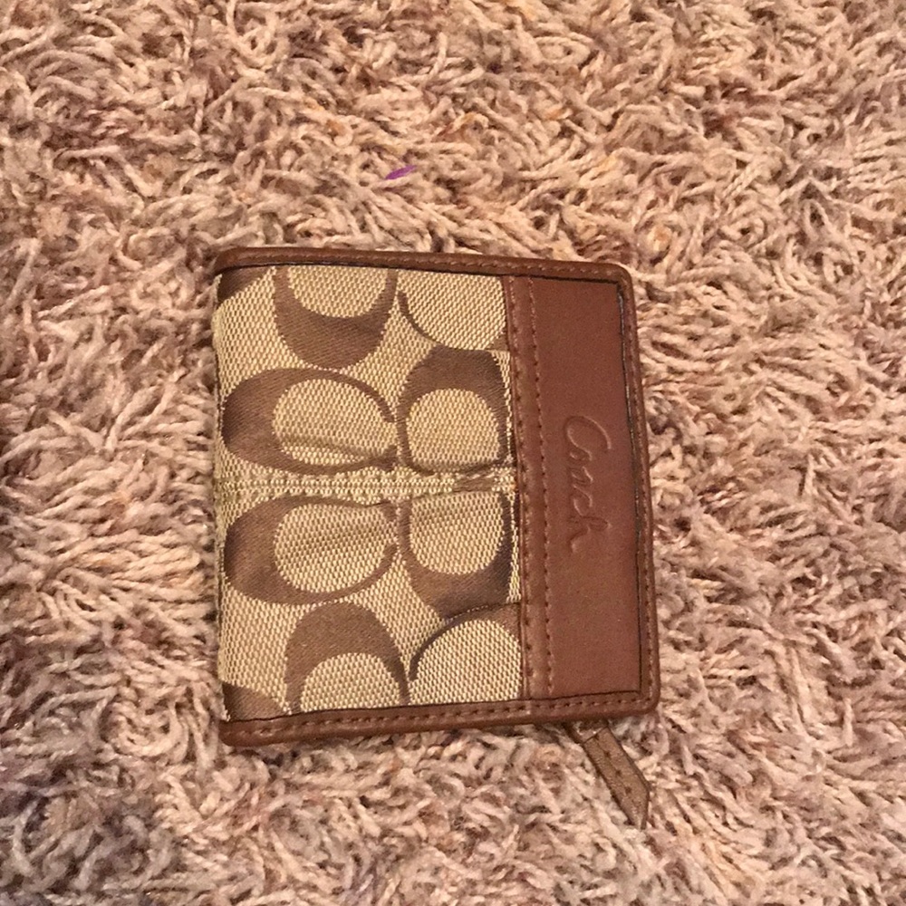 Brown coach wallet